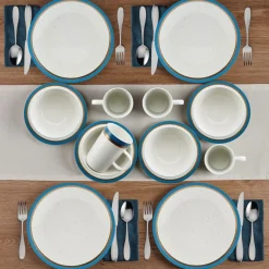 Dinnerware Service For 4|Pfaltzgraff® Ezra Blue 16 Piece Dinnerware Set, Service for 4