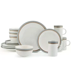 Dinnerware Service For 4|Pfaltzgraff® Ezra Grey 16 Piece Dinnerware Set, Service for 4