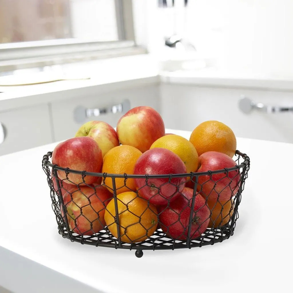 Fruit And Storage Baskets|Gourmet Basics® Farmers Market Centerpiece Fruit Basket