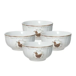 Fruit Bowls|Pfaltzgraff® Farmhouse Hen Set of 4 Fruit Bowls