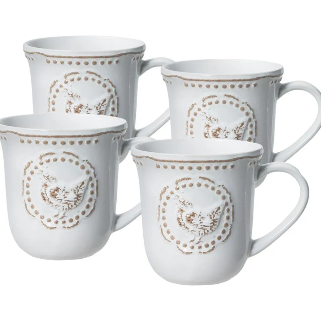 Coffee Mugs|Pfaltzgraff® Farmhouse Hen Set of 4 Mugs