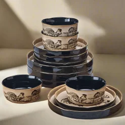 Dinnerware Service For 4|Pfaltzgraff® Farmyard Rooster 12 Piece Dinnerware Set, Service for 4