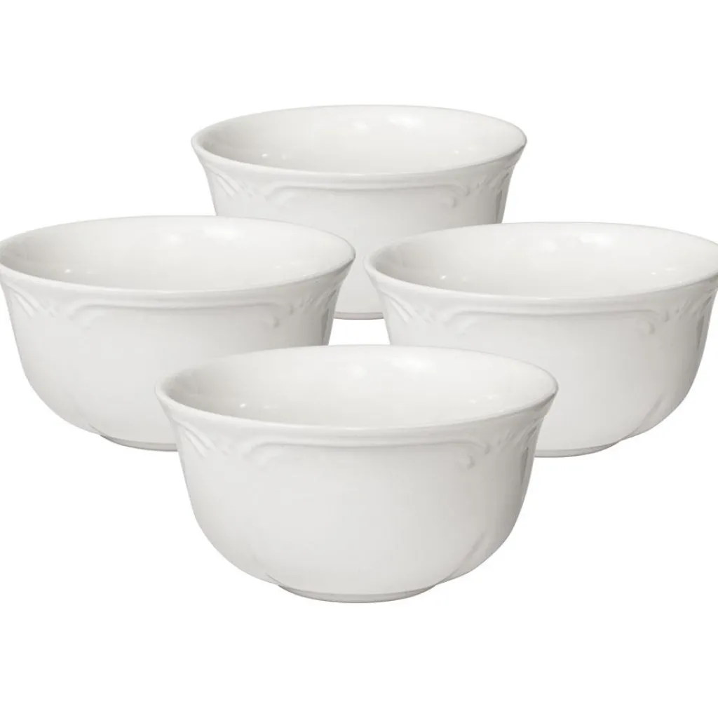 Soup Cereal Bowls|Pfaltzgraff® Filigree® Set of 4 Deep Soup Cereal Bowls
