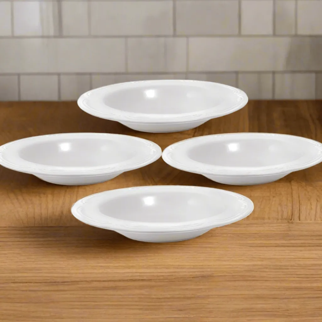 Soup Cereal Bowls|Pfaltzgraff® Filigree® Set of 4 Rim Soup Bowls