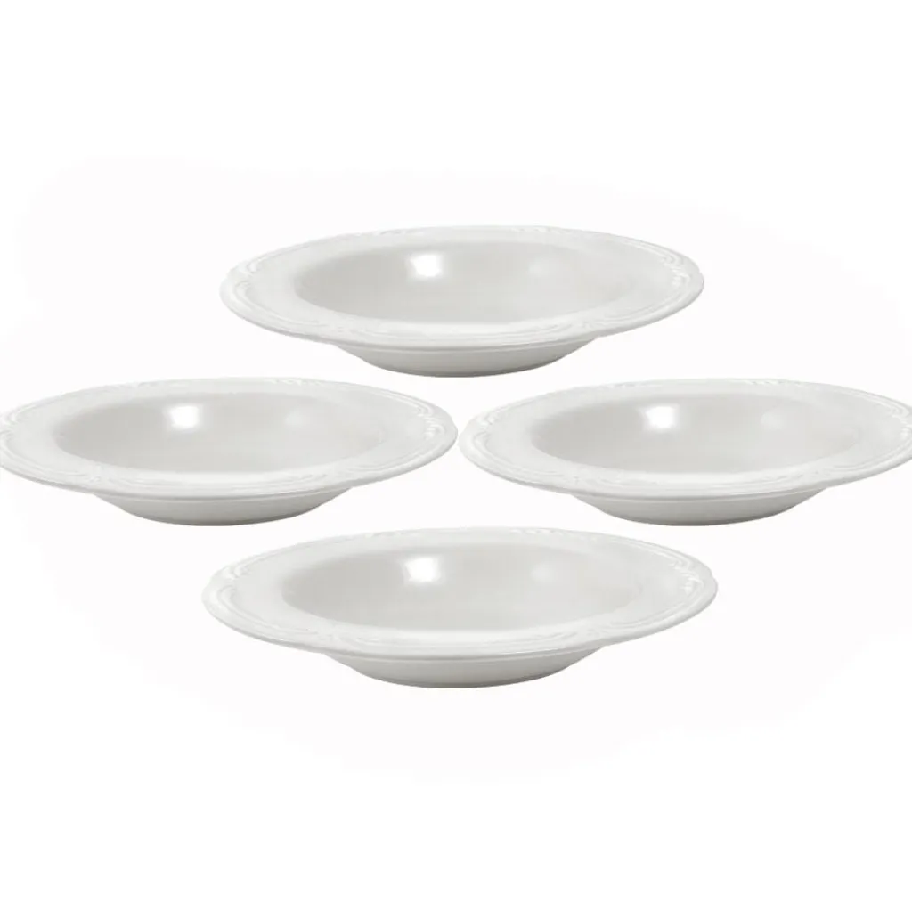 Soup Cereal Bowls|Pfaltzgraff® Filigree® Set of 4 Rim Soup Bowls