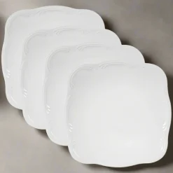 Dinner Plates|Pfaltzgraff® Filigree® Set of 4 Square Dinner Plates