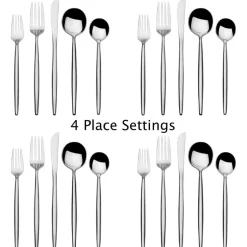 Sets|Towle® Living Forged Shea 20 Piece Flatware Set, Service for 4