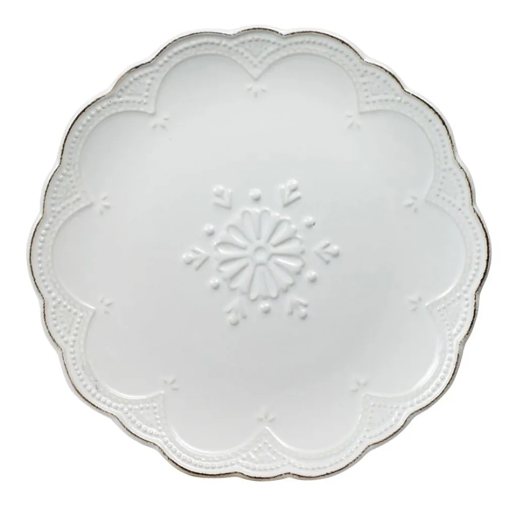 Salad Plates|Pfaltzgraff® French Lace Set of 4 White Salad Plates