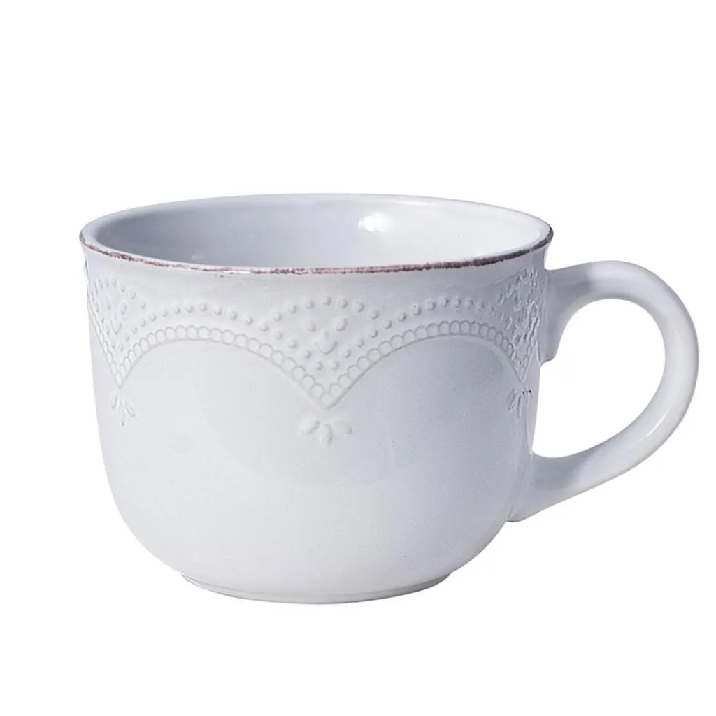 Soup Cereal Bowls|Pfaltzgraff® French Lace White Jumbo Soup Mug