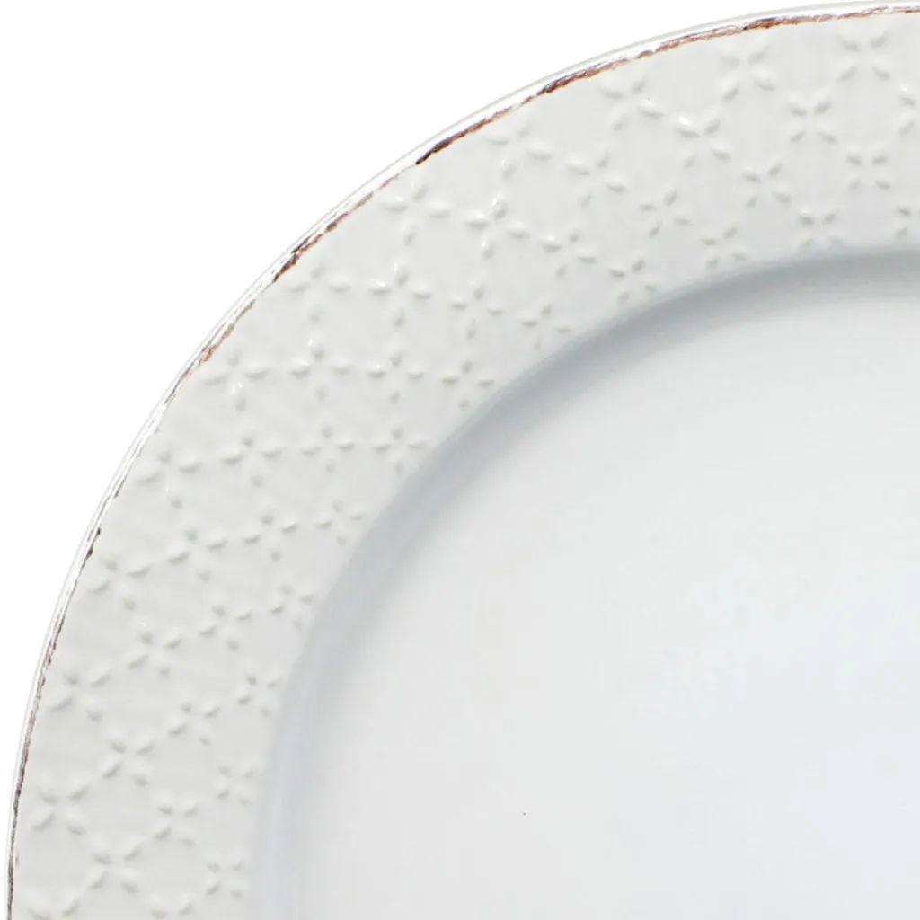 Dinnerware Service For 8|Pfaltzgraff® French Lace White Service for 8 with Serveware