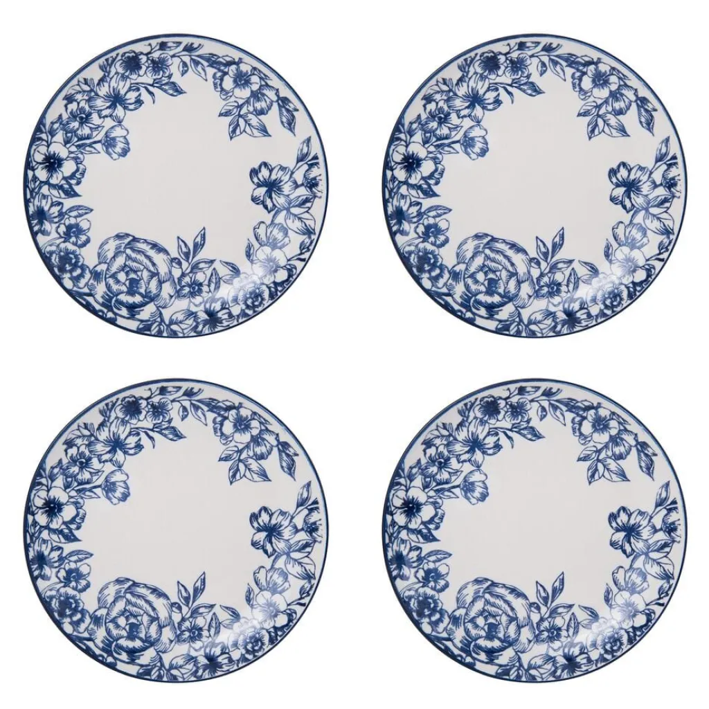Dinnerware Service For 4|Pfaltzgraff® Gabriela Blue 16 Piece Dinnerware Set, Service for 4