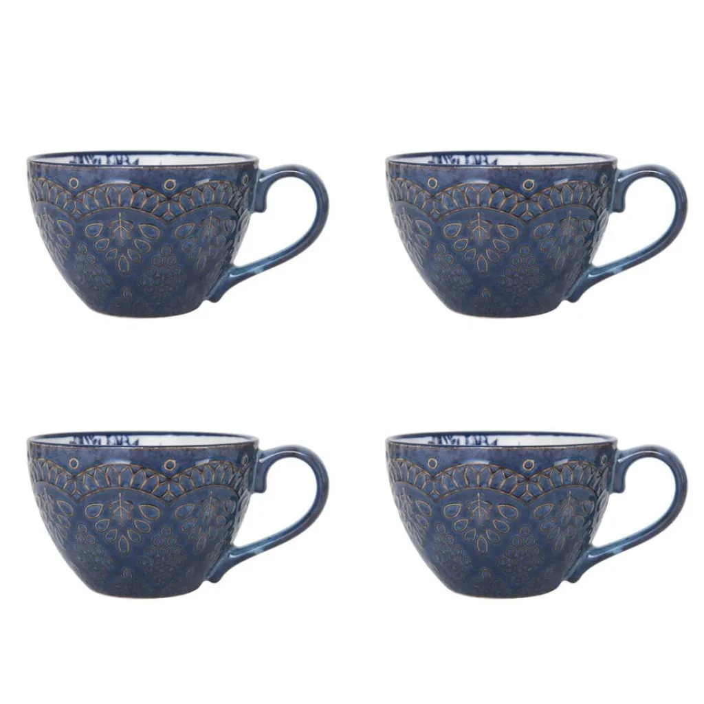 Dinnerware Service For 4|Pfaltzgraff® Gabriela Blue 16 Piece Dinnerware Set, Service for 4