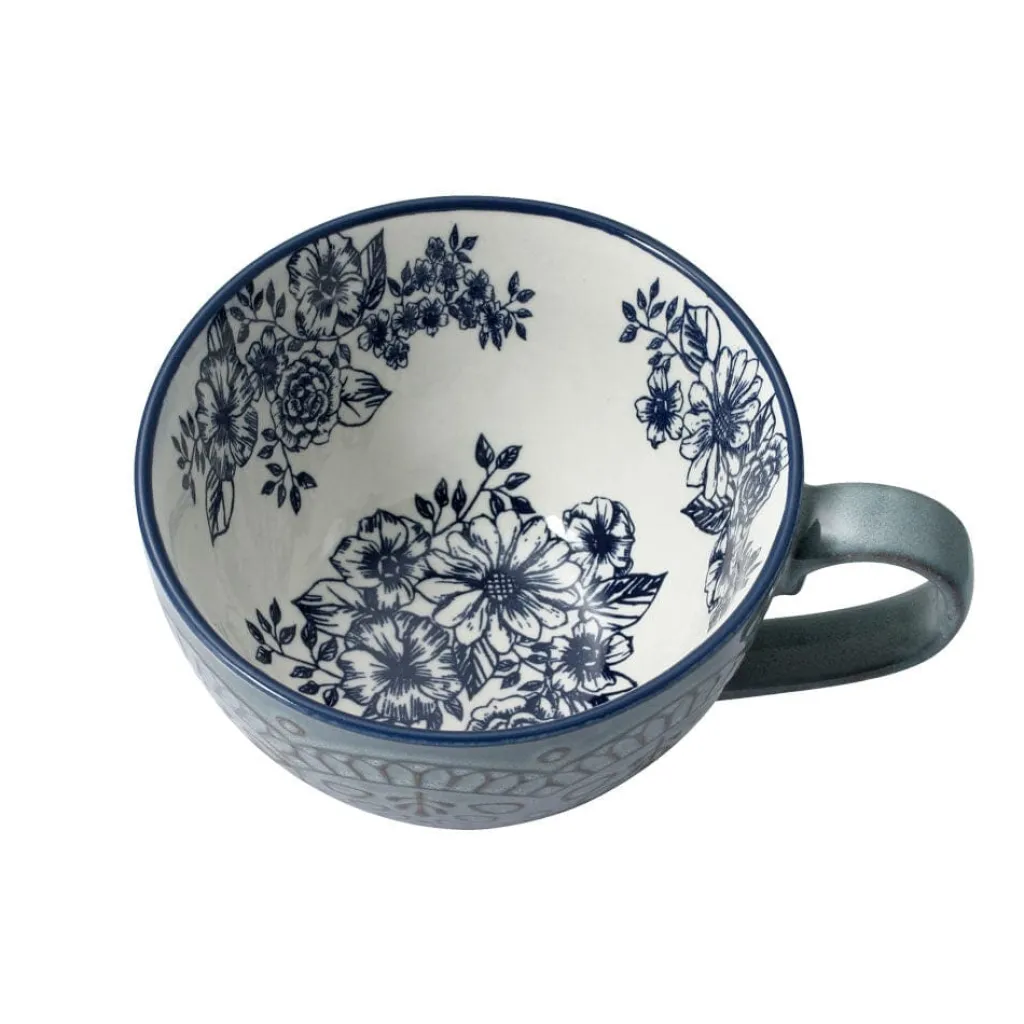 Dinnerware Service For 4|Pfaltzgraff® Gabriela Blue 16 Piece Dinnerware Set, Service for 4