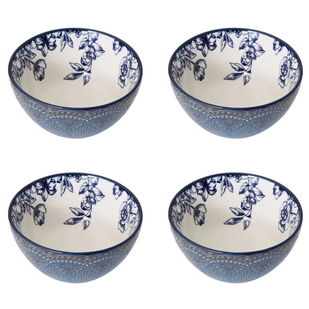 Dinnerware Service For 4|Pfaltzgraff® Gabriela Blue 16 Piece Dinnerware Set, Service for 4
