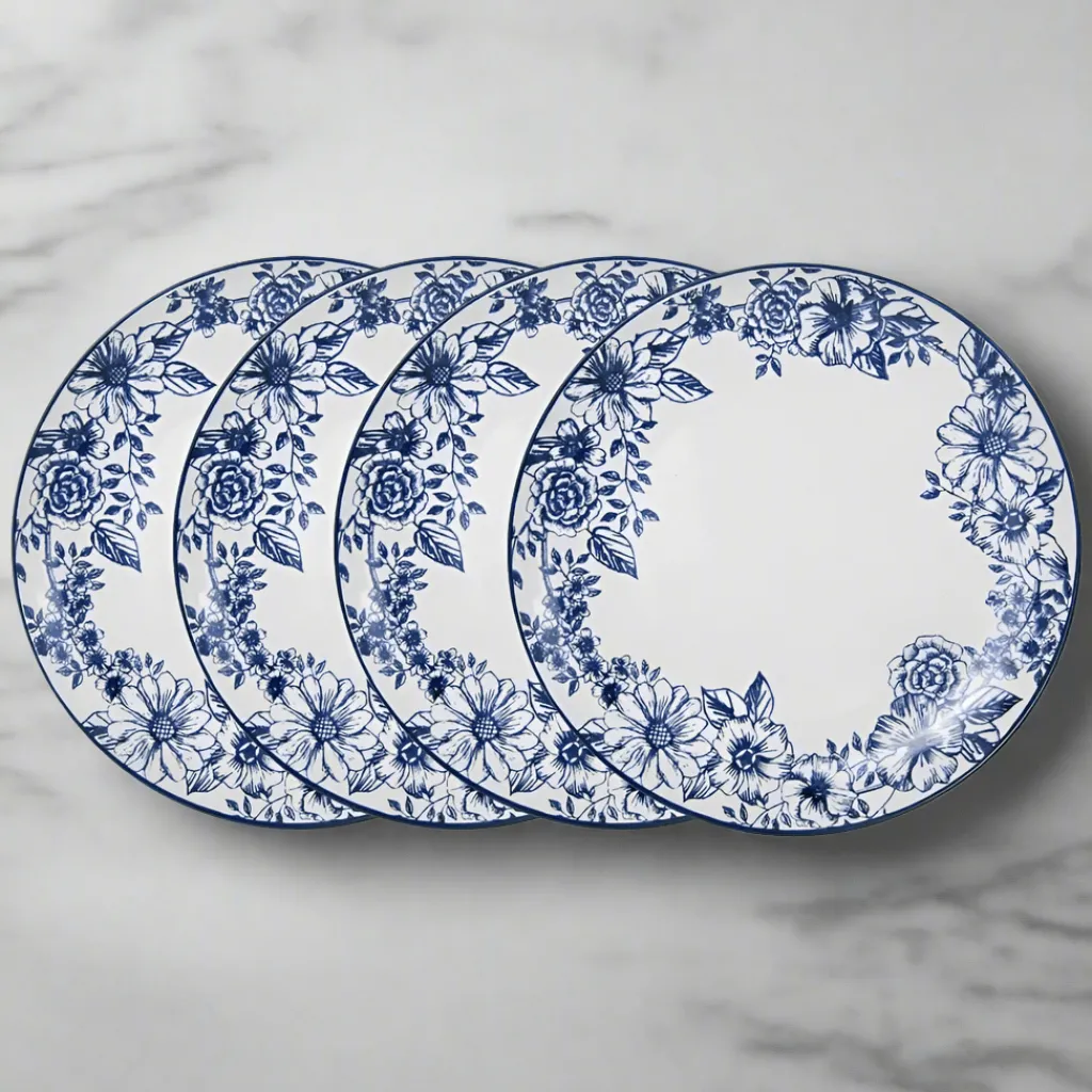 Dinner Plates|Pfaltzgraff® Gabriela Blue Set of 4 Dinner Plates
