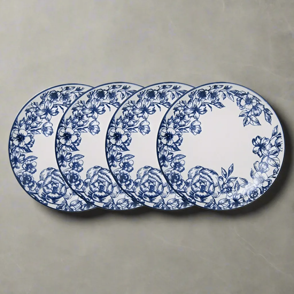 Salad Plates|Pfaltzgraff® Gabriela Blue Set of 4 Salad Plates