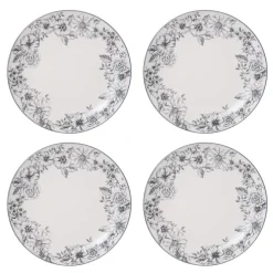 Dinnerware Service For 4|Pfaltzgraff® Gabriela Gray 16 Piece Dinnerware Set, Service for 4