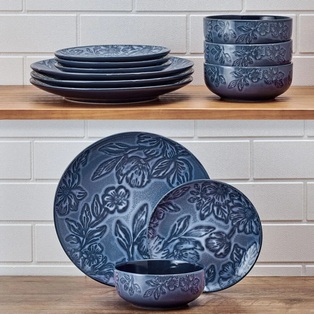 Dinnerware Service For 4|Pfaltzgraff® Garden Elegance 12 Piece Dinnerware Set, Service for 4