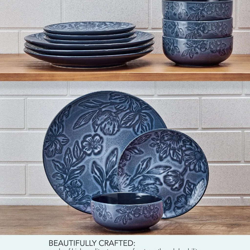 Dinnerware Service For 4|Pfaltzgraff® Garden Elegance 12 Piece Dinnerware Set, Service for 4