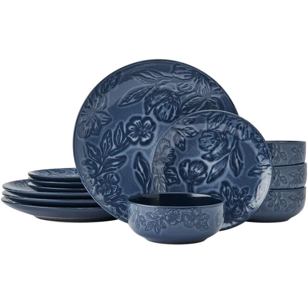Dinnerware Service For 4|Pfaltzgraff® Garden Elegance 12 Piece Dinnerware Set, Service for 4