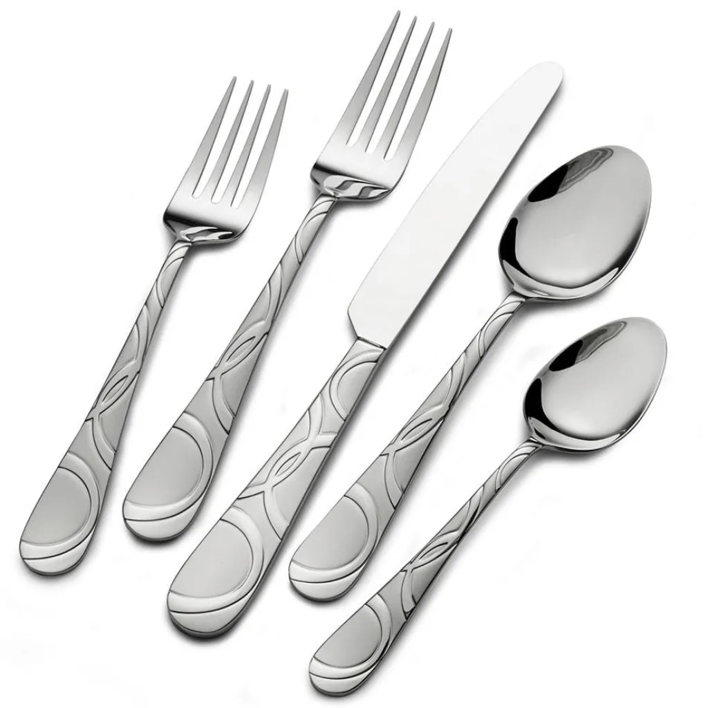 Sets|Pfaltzgraff® Garland Frost 20 Piece Flatware Set, Service for 4