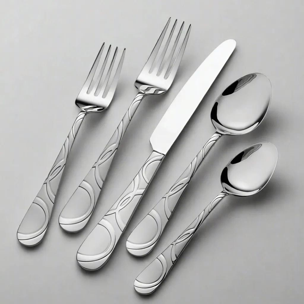 Sets|Pfaltzgraff® Garland Frost 53 Piece Flatware Set, Service for 8