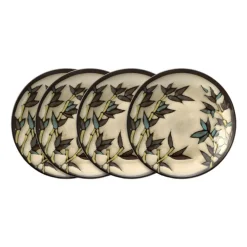Salad Plates|Gourmet Basics® Gourmet Basics Belmont Set of 4 Round Stalks Salad Plates