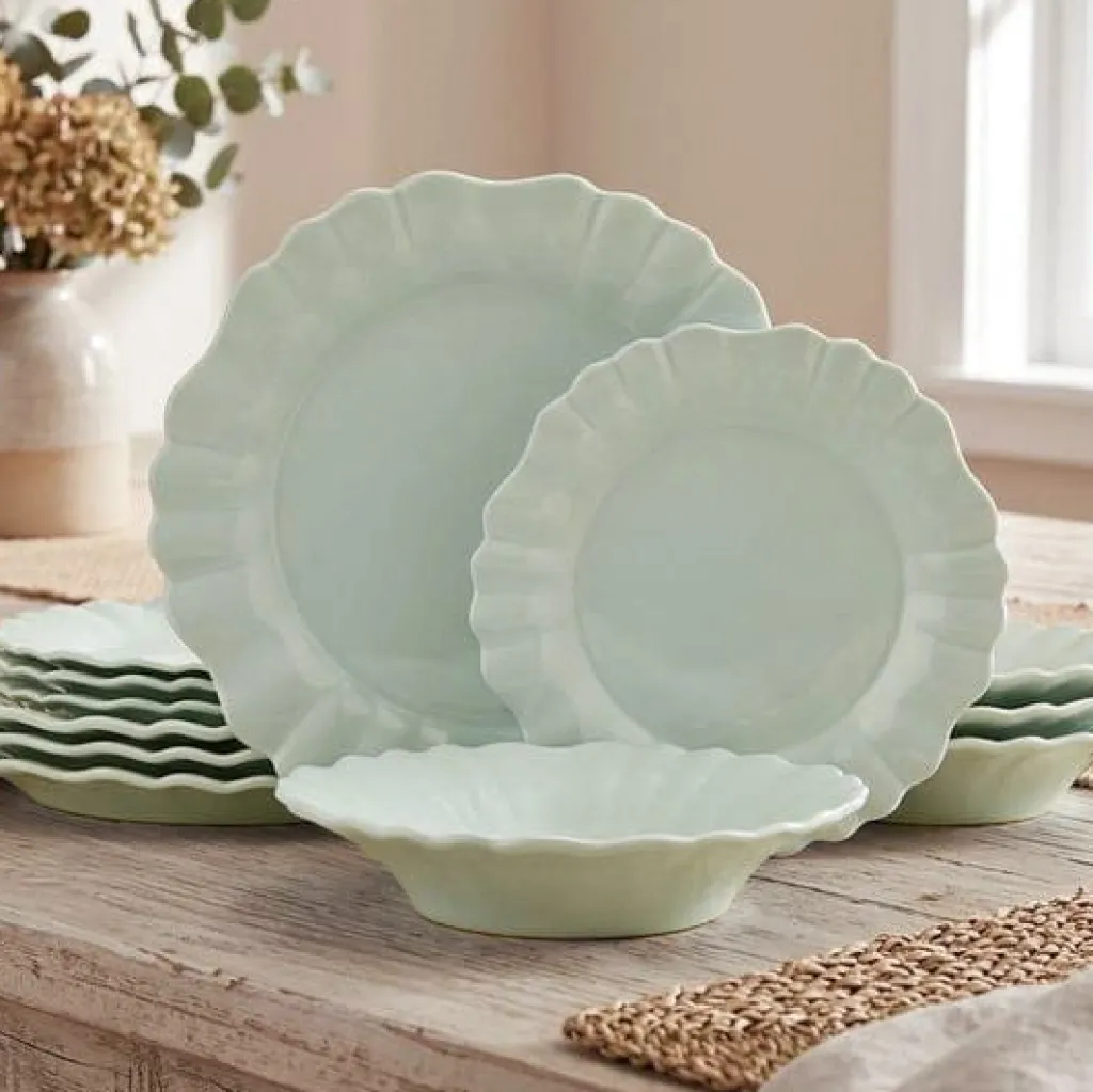 Dinnerware Service For 4|Pfaltzgraff® Graceful Petals 12 Piece Dinnerware Set, Service for 4