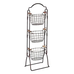 Fruit And Storage Baskets|Gourmet Basics® Harbor Adjustable Standing Storage Rack