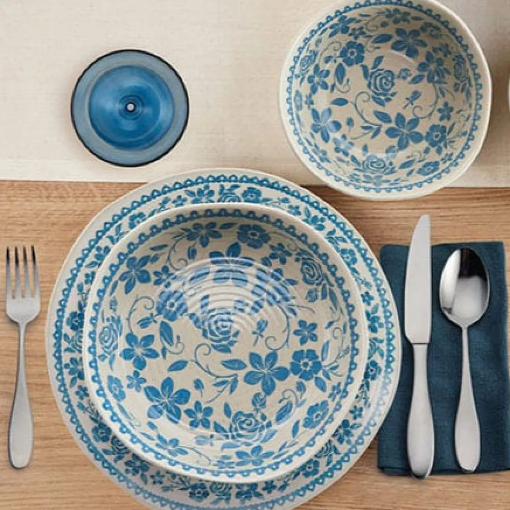 Dinnerware Service For 4|Pfaltzgraff® Hayden Blue 12 Piece Dinnerware Set, Service for 4