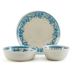Dinnerware Service For 4|Pfaltzgraff® Hayden Blue 12 Piece Dinnerware Set, Service for 4