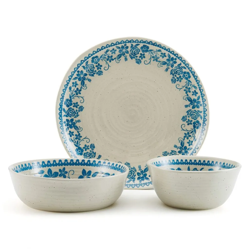 Dinnerware Service For 4|Pfaltzgraff® Hayden Blue 12 Piece Dinnerware Set, Service for 4