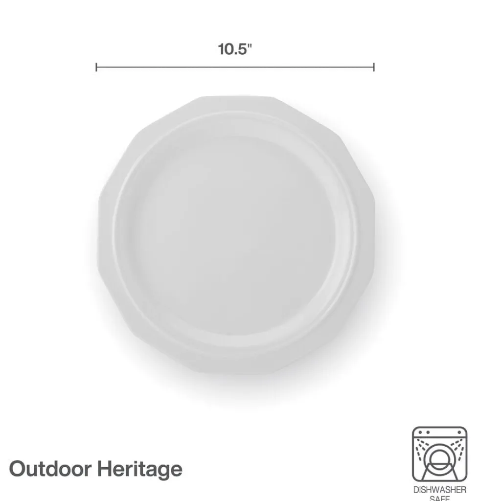 Dinner Plates|Pfaltzgraff® Heritage Set of 4 Outdoor Melamine Dinner Plates