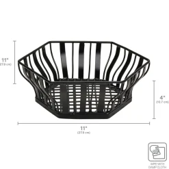 Fruit And Storage Baskets|Decor|Gourmet Basics® Hex Centerpiece Basket