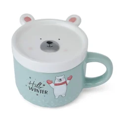 Coffee Mugs|Pfaltzgraff® Holiday Polar Bear Mug with Lid