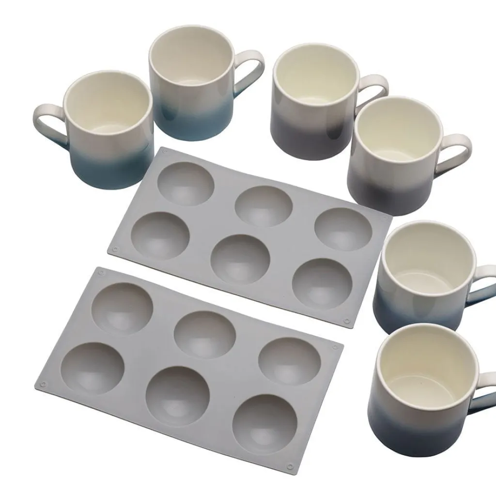 Coffee Mugs|Pfaltzgraff® Hot Chocolate Bomb Set of 6 Mugs with Set of 2 Molds