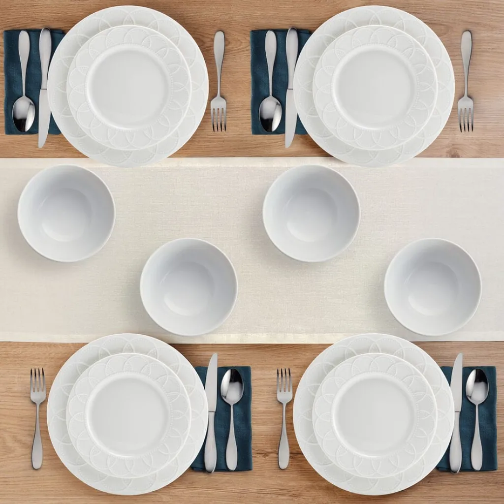 Dinnerware Service For 4|Pfaltzgraff® Jules 12 Piece Dinnerware Set, Service for 4