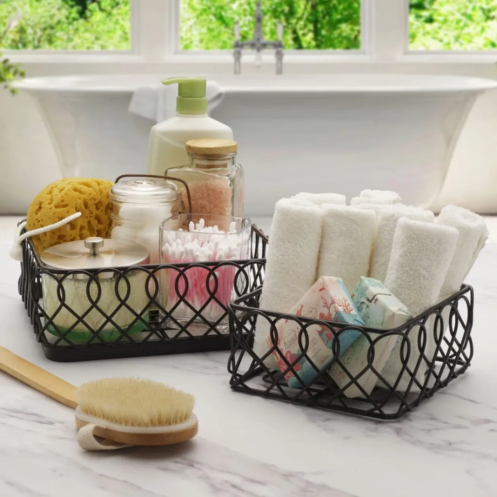 Fruit And Storage Baskets|Gourmet Basics® Juliette 2 Tier Storage Basket
