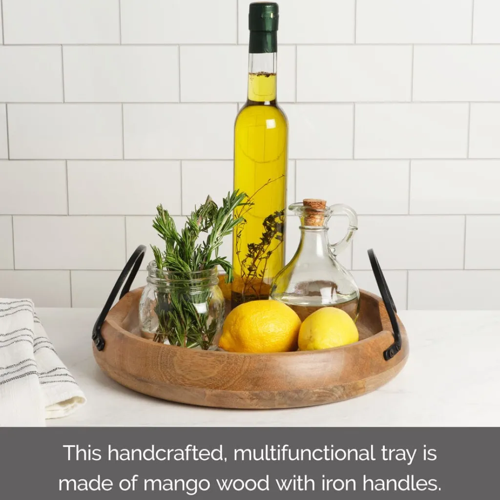 Fruit And Storage Baskets|Gourmet Basics® Knox Mango Wood Serve Tray