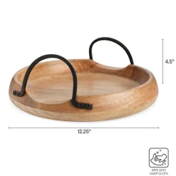 Fruit And Storage Baskets|Gourmet Basics® Knox Mango Wood Serve Tray