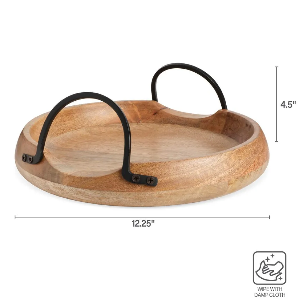 Fruit And Storage Baskets|Gourmet Basics® Knox Mango Wood Serve Tray