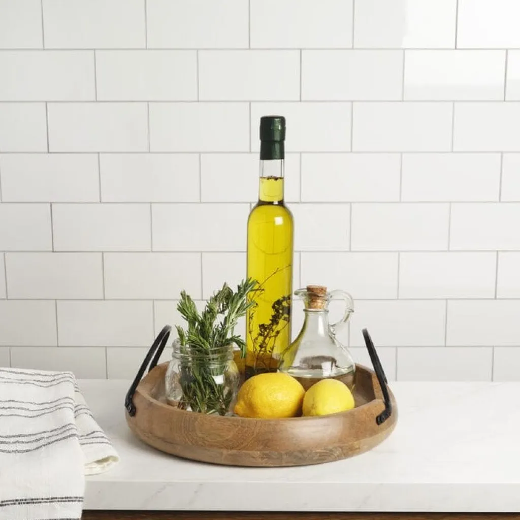 Fruit And Storage Baskets|Gourmet Basics® Knox Mango Wood Serve Tray