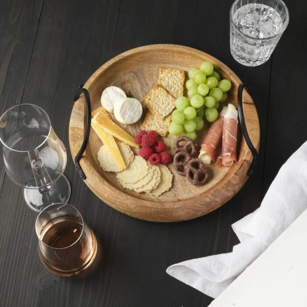 Fruit And Storage Baskets|Gourmet Basics® Knox Mango Wood Serve Tray