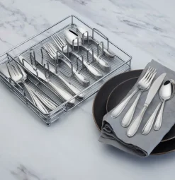 Sets|Pfaltzgraff® Linden 42 Piece Flatware Set, Service for 8