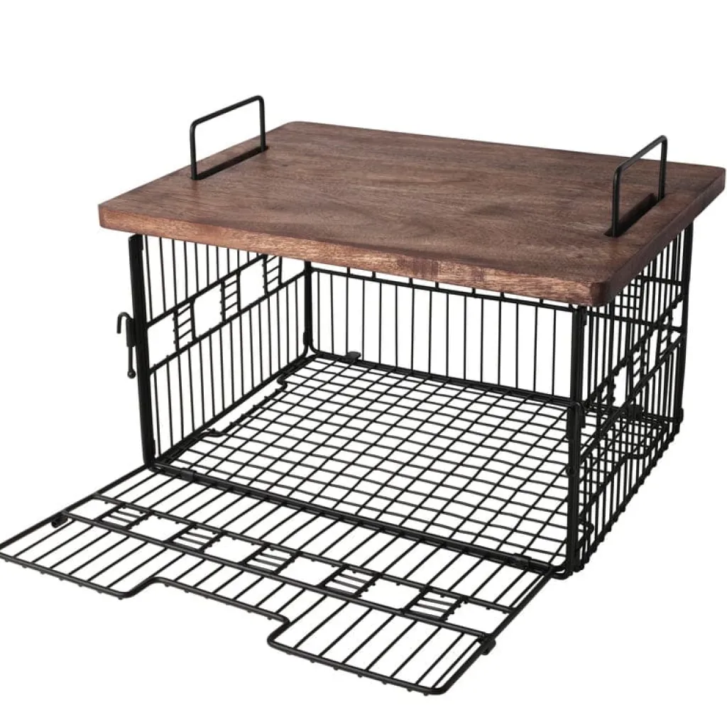 Fruit And Storage Baskets|Gourmet Basics® Madam Grid Stacking and Nesting Basket with Mango Wood Lid