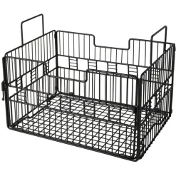 Fruit And Storage Baskets|Gourmet Basics® Madam Grid Stacking and Nesting Basket with Mango Wood Lid
