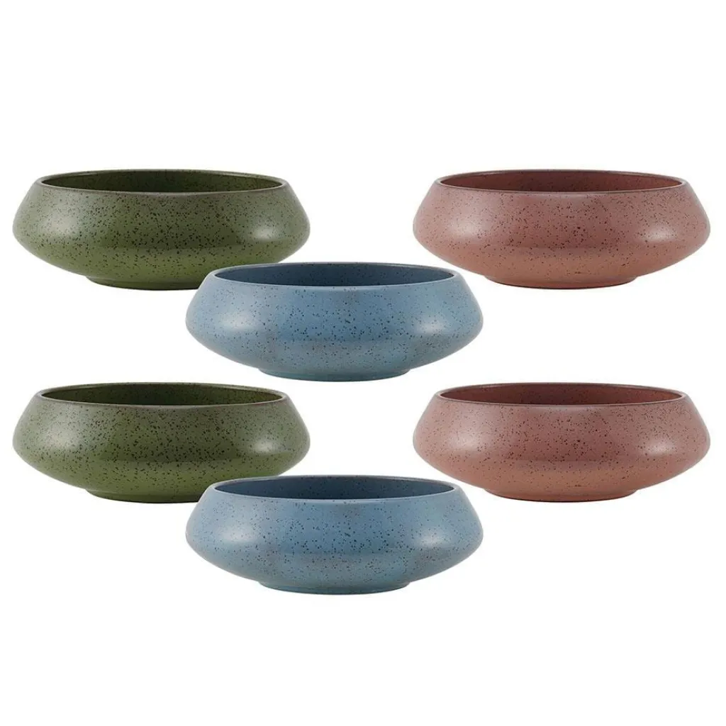 Soup Cereal Bowls|Pfaltzgraff® Modern Set of 6 Speckled Bowls, Assorted