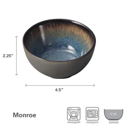 Fruit Bowls|Pfaltzgraff® Monroe Blue Set of 4 Fruit Bowls