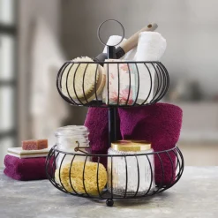 Fruit And Storage Baskets|Gourmet Basics® Monroe 2 Tier Fruit Storage Basket
