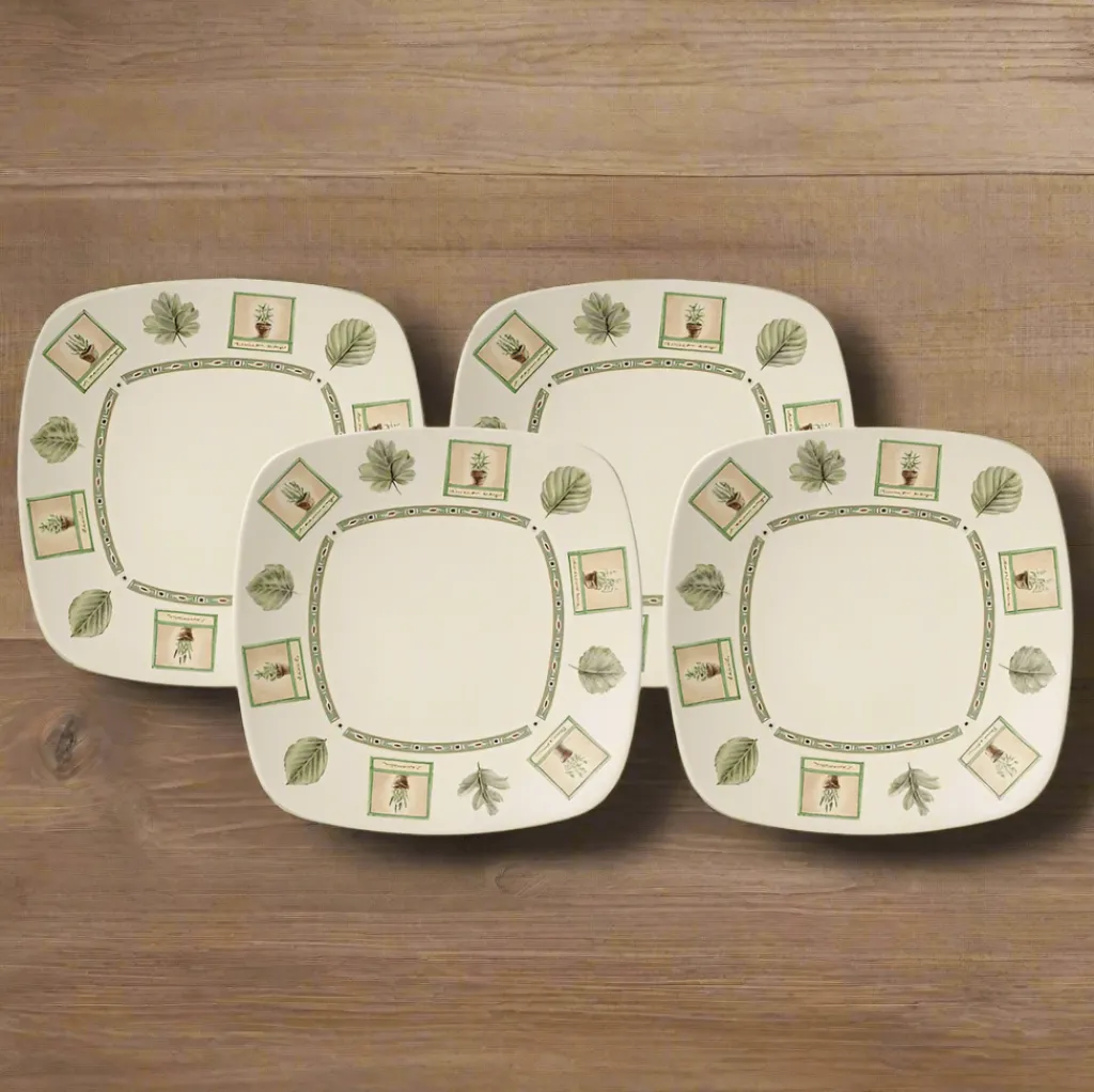 Dinner Plates|Pfaltzgraff® Naturewood® Set of 4 Square Dinner Plates